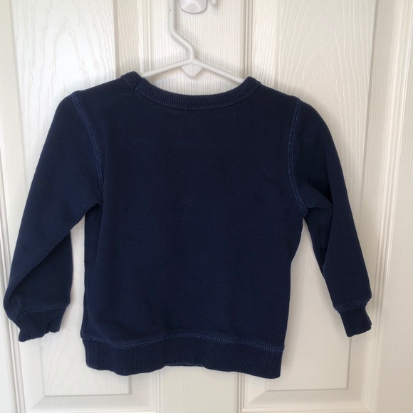 Carters 2T Boys Long Sleeve Blue Sweatshirt Top Shirt with hippopotamus - Picture 3 of 6